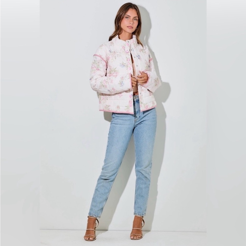 Fleur Floral Quilted Women's Jacket | Brand New